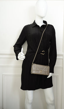 Christian Dior Champaign Diorama Chain Wallet