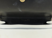 Christian Dior Metallic White Microcannage Diorama Wallet On Chain