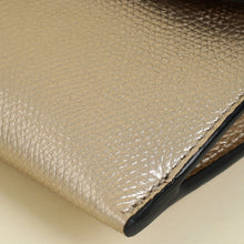 Christian Dior Metallic Champagne Saddle Long Wallet with Chain