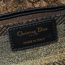 Christian Dior Bronze Lady D-Joy Embroidery Macramé Motif Medium Bag