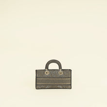 Christian Dior Bronze Lady D-Joy Embroidery Macramé Motif Medium Bag