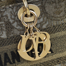 Christian Dior Bronze Lady D-Joy Embroidery Macramé Motif Medium Bag