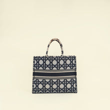 Christian Dior Book Tote Macrocannage Embroidery Large Bag