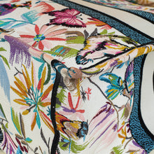 Christian Dior White Multicolor Toile de Jouy Fantastica Book Tote Large Bag