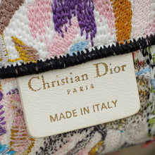 Christian Dior White Multicolor Toile de Jouy Fantastica Book Tote Large Bag