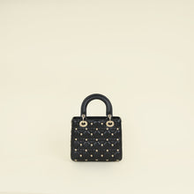 Christian Dior Black Lady Dior Sun Studs Small Bag