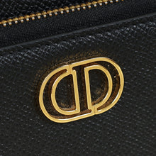 Christian Dior Black Caro Double Pouch Bag
