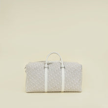Christian Dior White Oblique Lingot 50 Duffle Bag