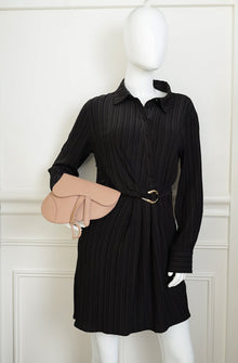 Christian Dior Blush Saddle Flat Belt Pouch