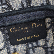 Christian Dior Blue Oblique Saddle Medium Bag w/ Medallion Strap