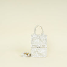 Christian Dior Bicolor Jardin D'hiver Mini Book Tote Phone Bag