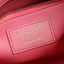 Christian Dior Pink Lady Dior Mini Lizard Chain Bag
