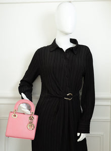 Christian Dior Pink Lady Dior Mini Lizard Chain Bag