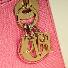 Christian Dior Pink Lady Dior Mini Lizard Chain Bag