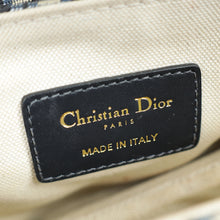 Christian Dior Navy Blue Oblique Mini Saddle Bag W/ Strap