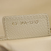 Christian Dior Greige Cannage Caro Small Bag