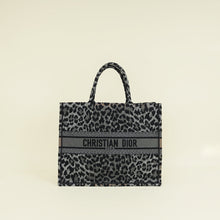 Christian Dior Bicolor Leopard Book Large Tote Bag