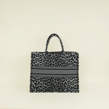 Christian Dior Bicolor Leopard Book Large Tote Bag