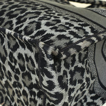 Christian Dior Bicolor Leopard Book Large Tote Bag
