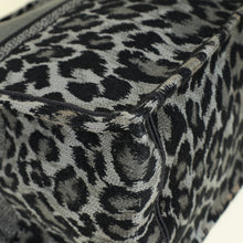 Christian Dior Bicolor Leopard Book Large Tote Bag