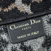 Christian Dior Bicolor Leopard Book Large Tote Bag