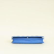Christian Dior Blue Lady Dior Cannage Convertible Chain Clutch