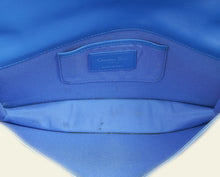 Christian Dior Blue Lady Dior Cannage Convertible Chain Clutch