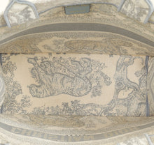 Christian Dior Bicolor Toile De Jouy Book Tote Medium Bag