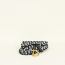 Christian Dior Navy Blue Oblique Saddle Flat Belt Pouch