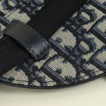 Christian Dior Navy Blue Oblique Saddle Flat Belt Pouch