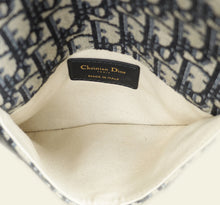 Christian Dior Navy Blue Oblique Saddle Flat Belt Pouch