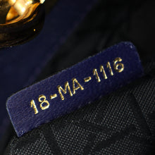Christian Dior Navy Blue Lady Dior Small Jeweled owl Bag