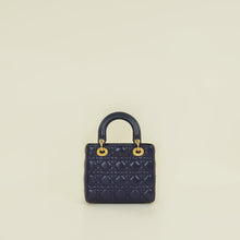 Christian Dior Navy Blue Lady Dior Small Jeweled owl Bag