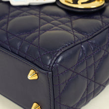 Christian Dior Navy Blue Lady Dior Small Jeweled owl Bag