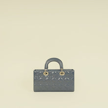 Christian Dior Metallic Midnight Blue Lady D-Joy Medium Bag
