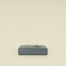 Christian Dior Metallic Midnight Blue Lady D-Joy Medium Bag