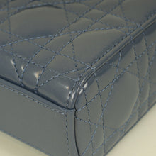 Christian Dior Metallic Midnight Blue Lady D-Joy Medium Bag