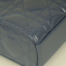Christian Dior Metallic Midnight Blue Lady D-Joy Medium Bag