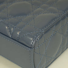 Christian Dior Metallic Midnight Blue Lady D-Joy Medium Bag