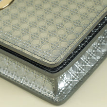 Christian Dior Silver 30 Montaigne Microcannge 2 Way Chain Pouch