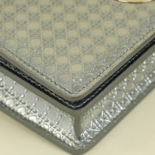 Christian Dior Silver 30 Montaigne Microcannge 2 Way Chain Pouch