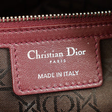 Christian Dior Burgundy Cannage Lady Dior Medium Bag