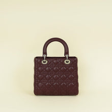 Christian Dior Burgundy Cannage Lady Dior Medium Bag