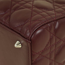 Christian Dior Burgundy Cannage Lady Dior Medium Bag