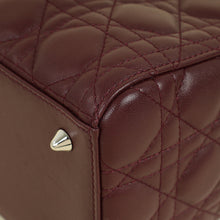 Christian Dior Burgundy Cannage Lady Dior Medium Bag