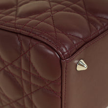 Christian Dior Burgundy Cannage Lady Dior Medium Bag
