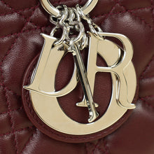 Christian Dior Burgundy Cannage Lady Dior Medium Bag