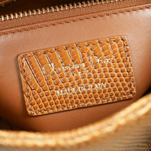 Christian Dior Brown Lizard Mini Chain Lady Dior Bag