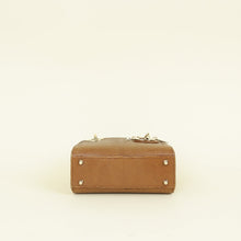 Christian Dior Brown Lizard Mini Chain Lady Dior Bag