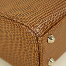 Christian Dior Brown Lizard Mini Chain Lady Dior Bag